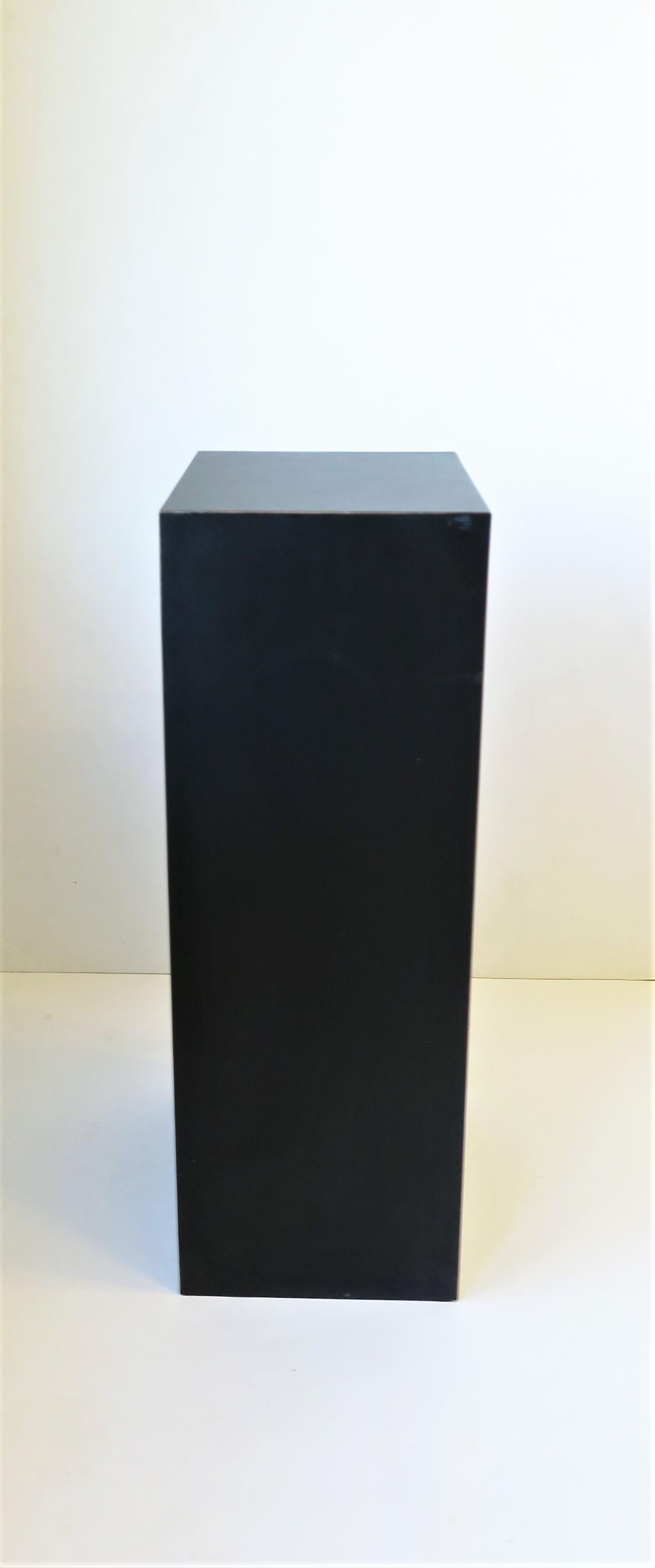 Black Pedestal Column Stand, 1990s 8