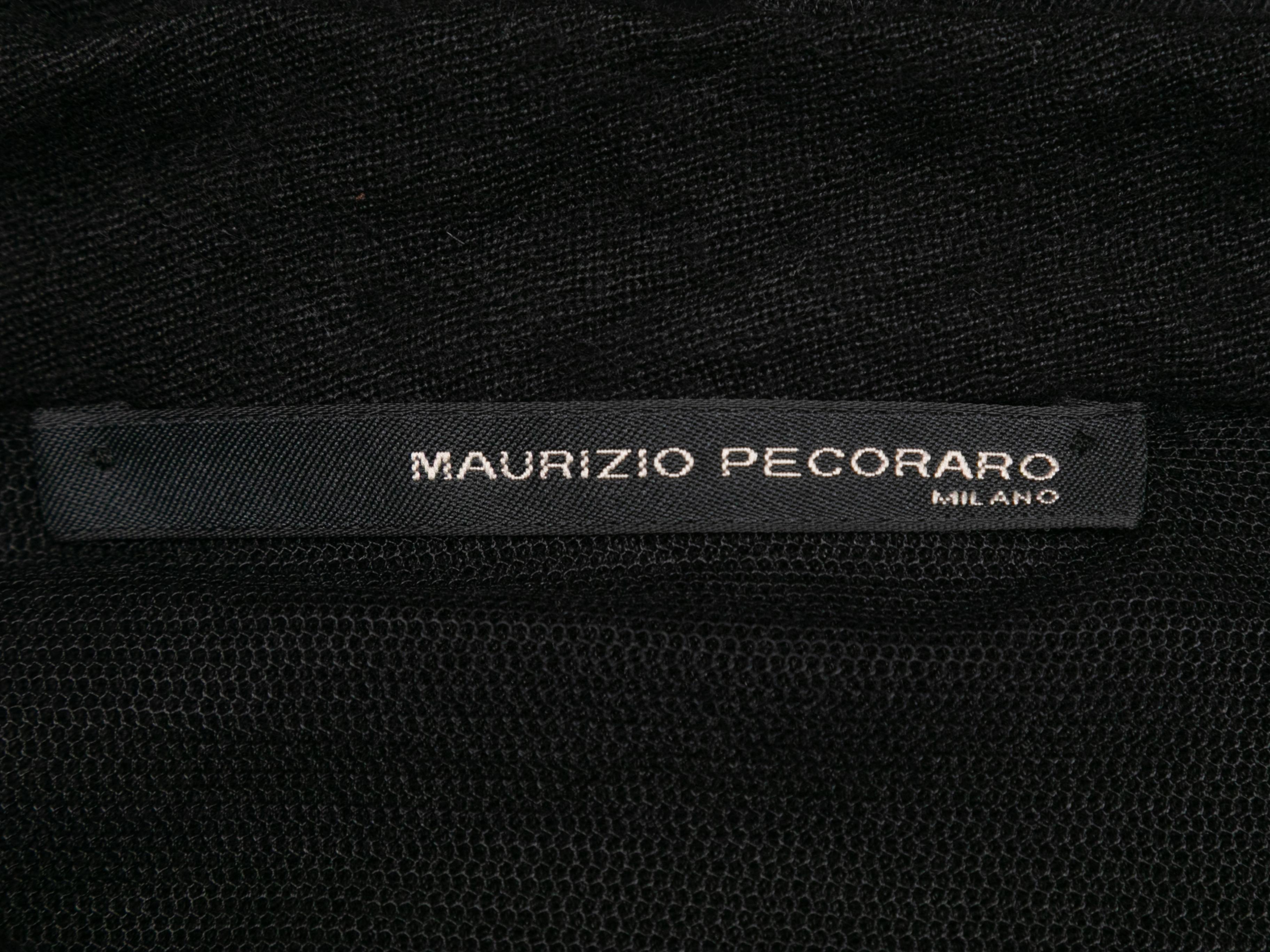 Women's or Men's Black Maurizio Pecoraro Cashmere & Silk-Blend Sleeveless Dress Size  IT 40 For Sale