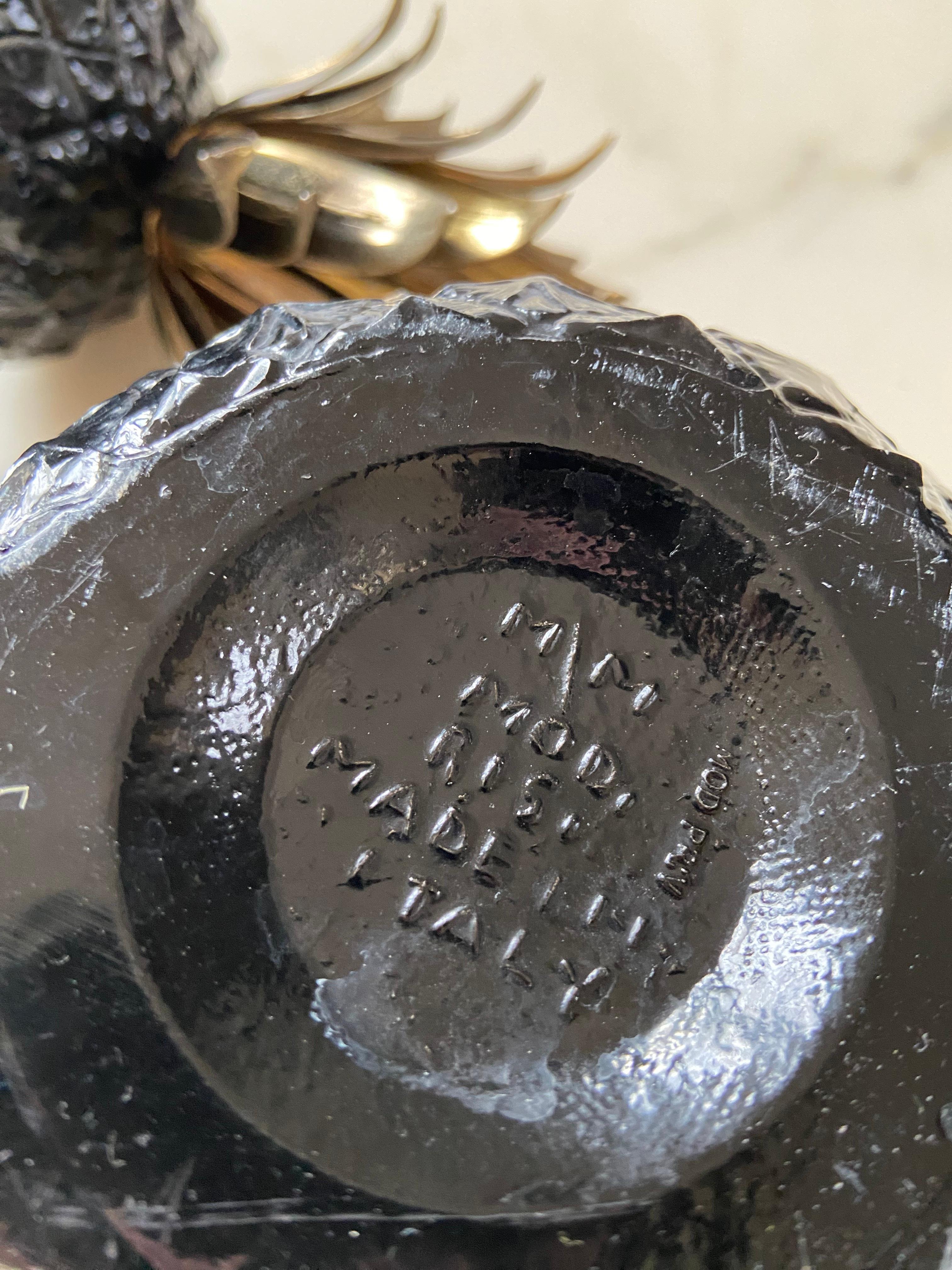 Cubitera Piña Negra Mauro Manetti , Italia, años 70 Dorado en venta
