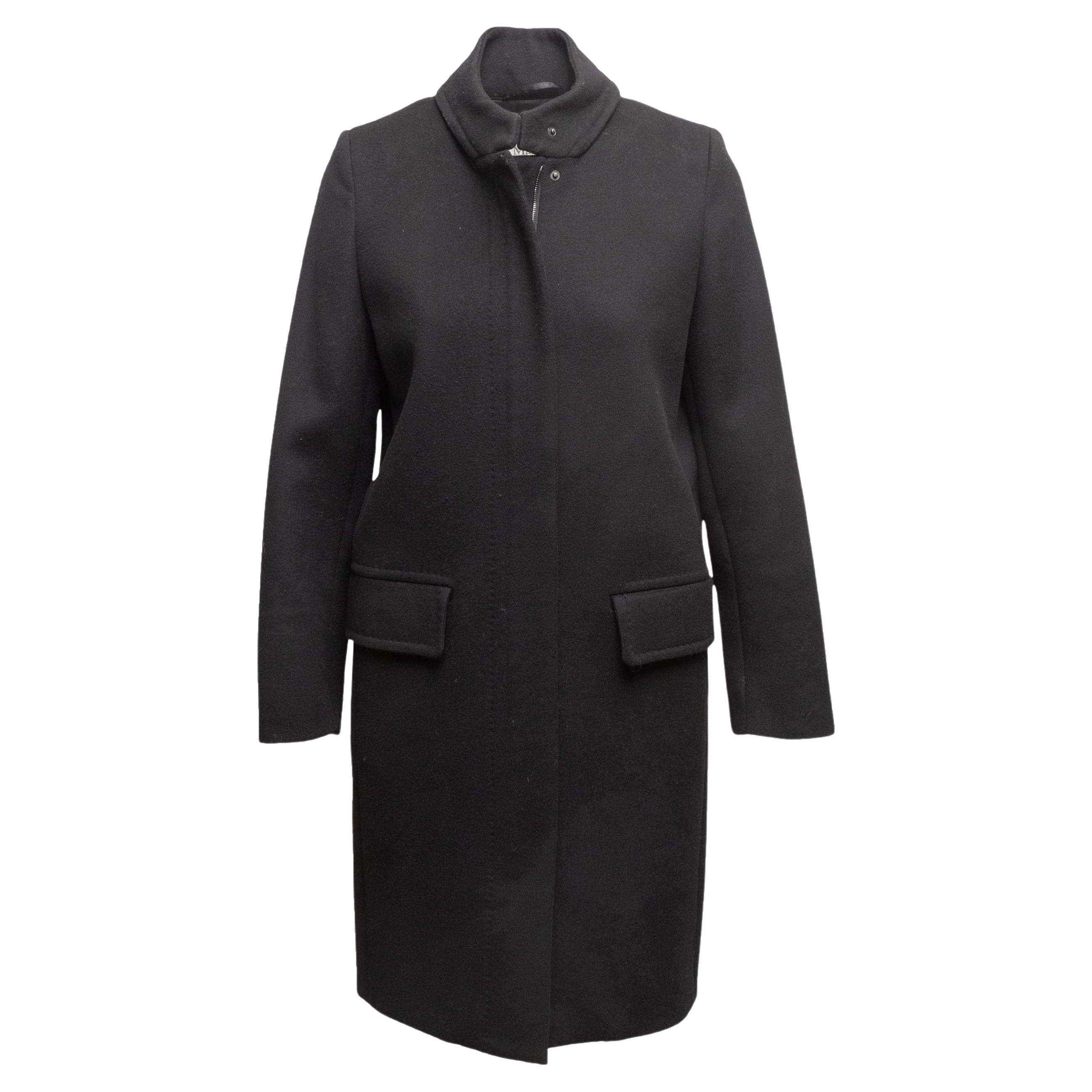 Black Max Mara Virgin Wool & Cashmere Coat
