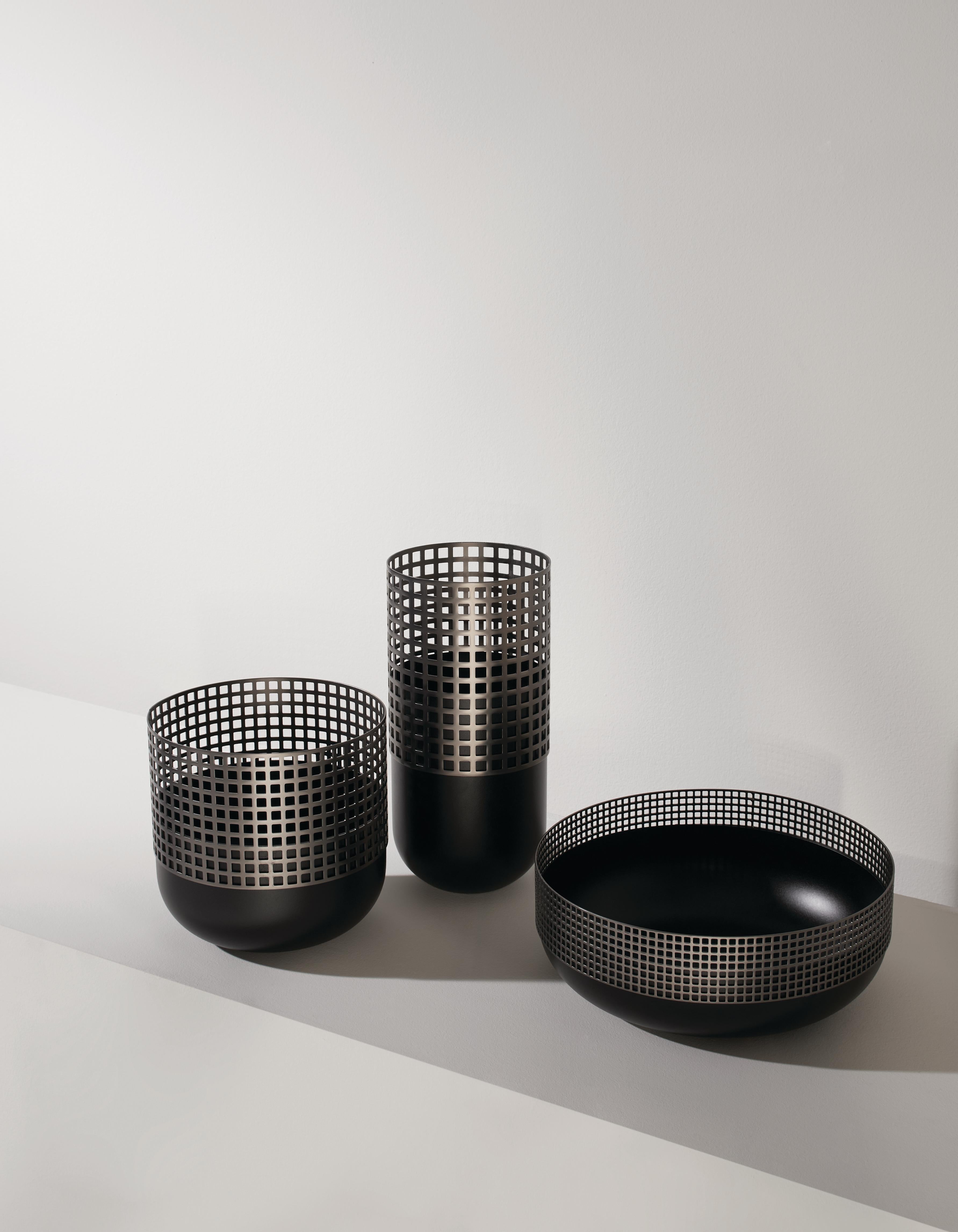 Contemporary Black Medium Vase by Mason Editions For Sale