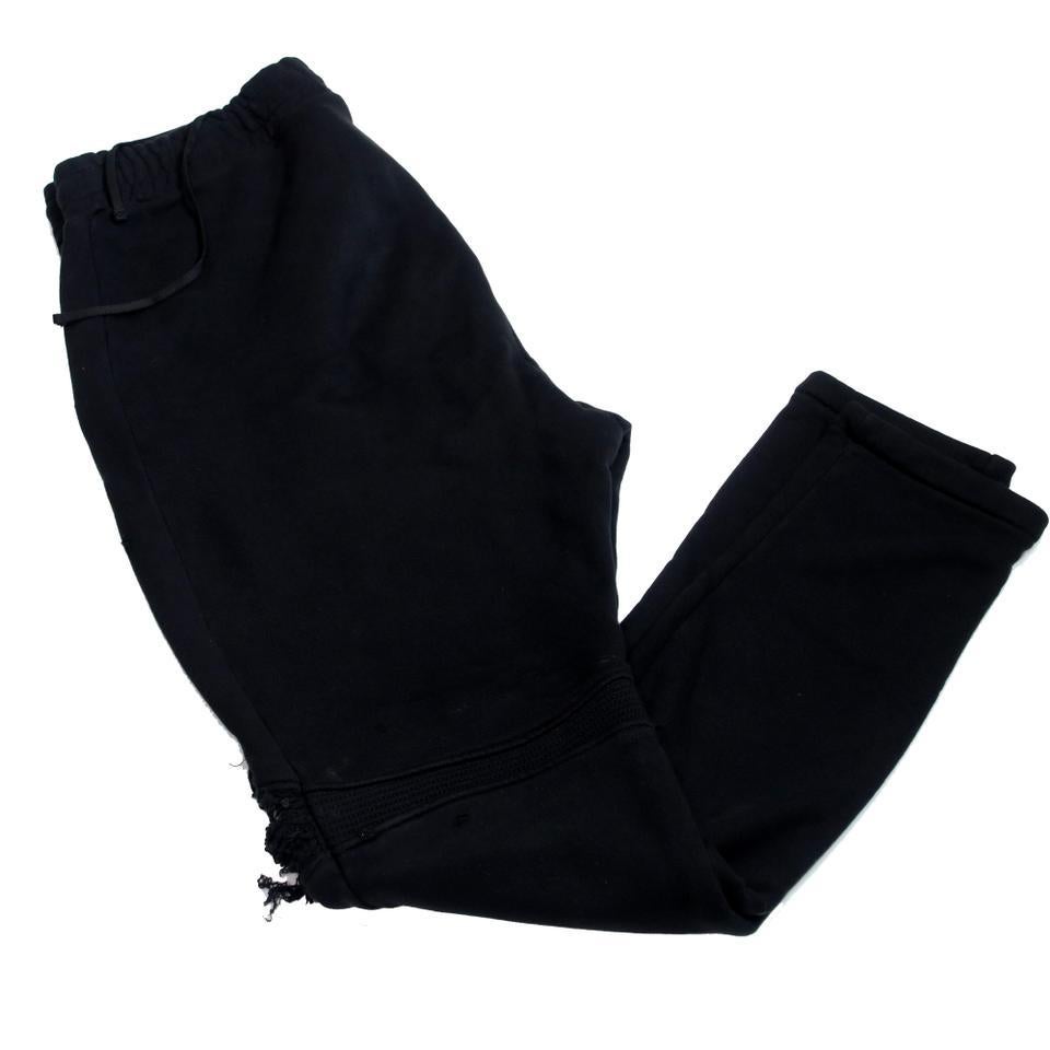 Pantaloni neri da uomo MX1 Moto Distressed Sweatpants Jogger XXL In condizioni buone in vendita a Downey, CA