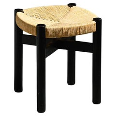 Black Meribel Stool, Charlotte Perriand, circa 1950