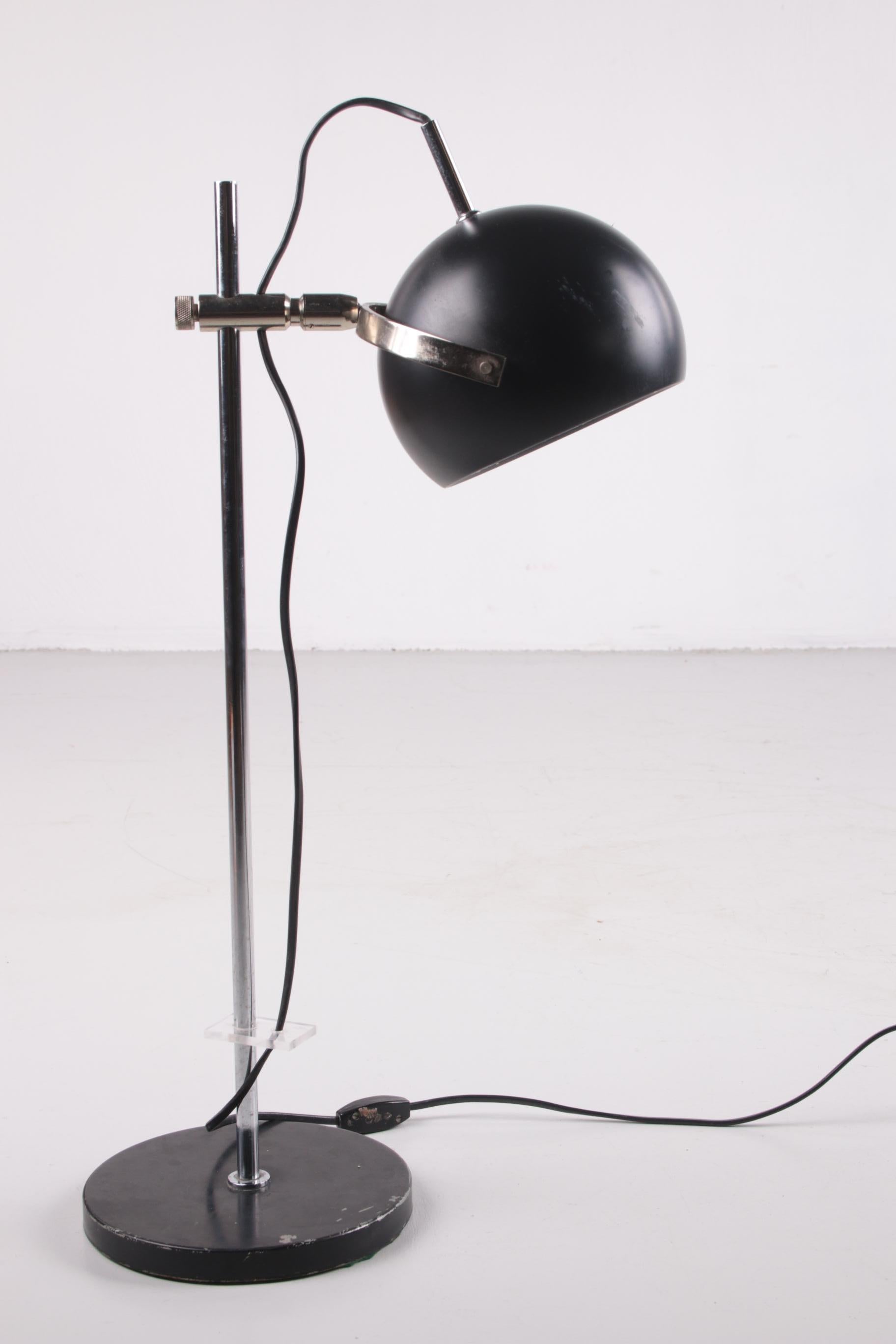 Black Metal Adjustable Desk Lamp from Denmark 3