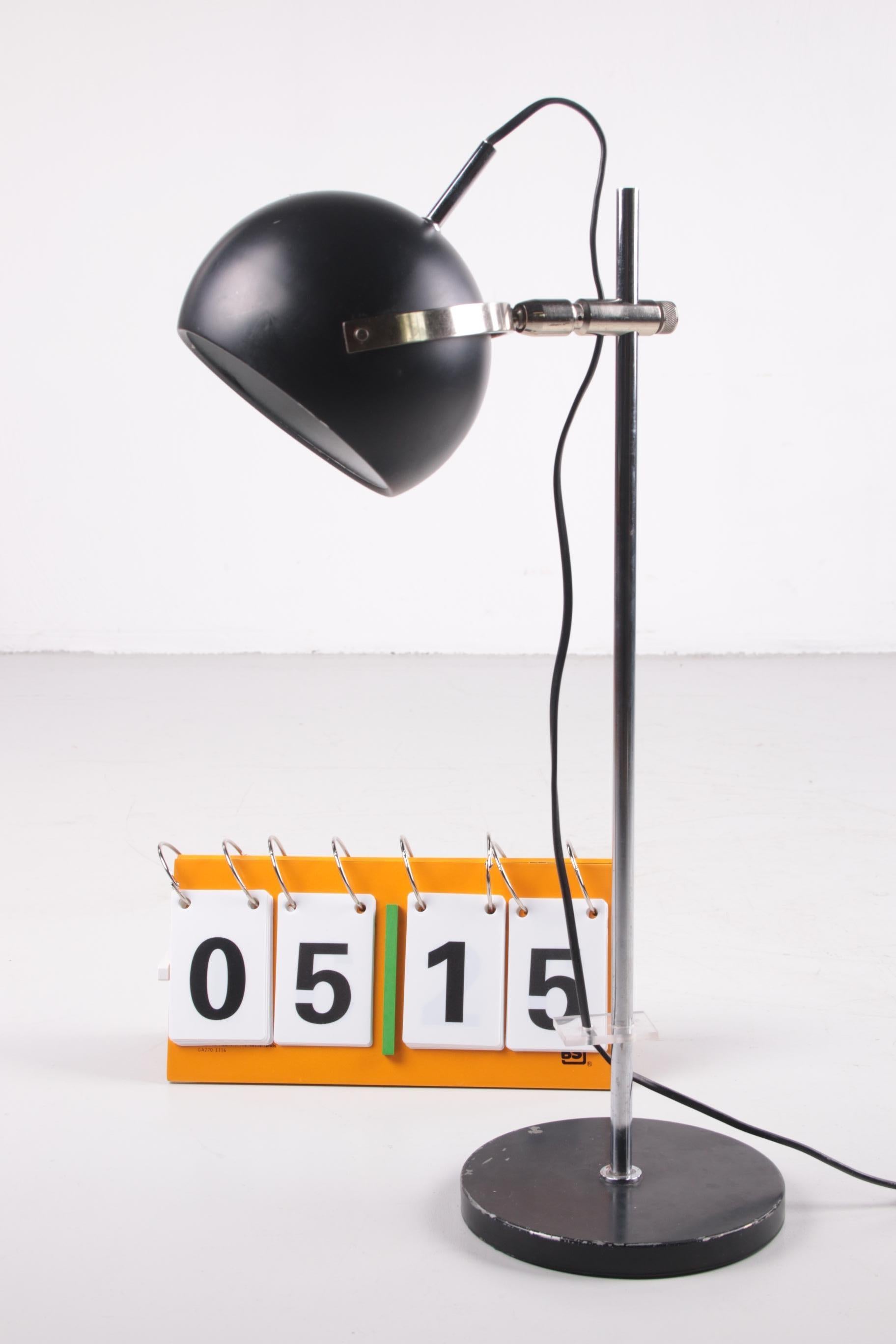 Black Metal Adjustable Desk Lamp from Denmark 5