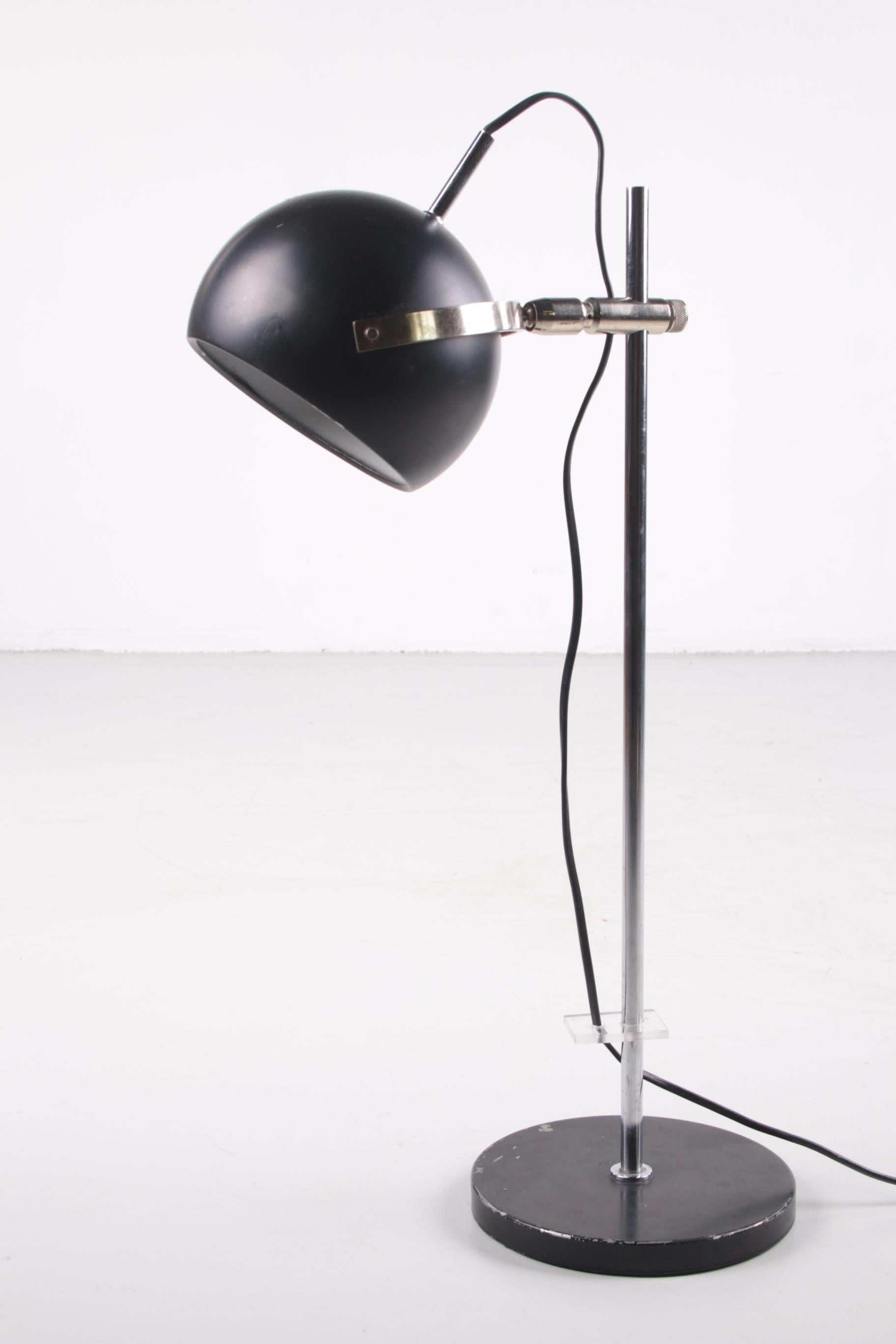 Black Metal Adjustable Desk Lamp from Denmark 6