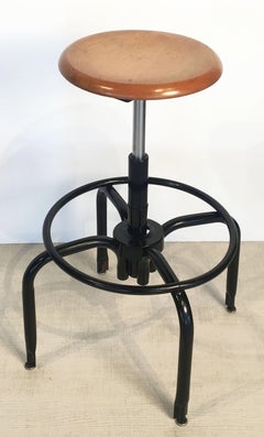 Tabourets de bar en métal&wood noir avec sièges en Wood Wood 'Individually Priced' (prix individuel)