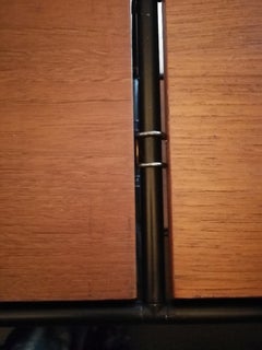 Porte-monnaie et unité murale en métal noir et teck de Poul Cadovius