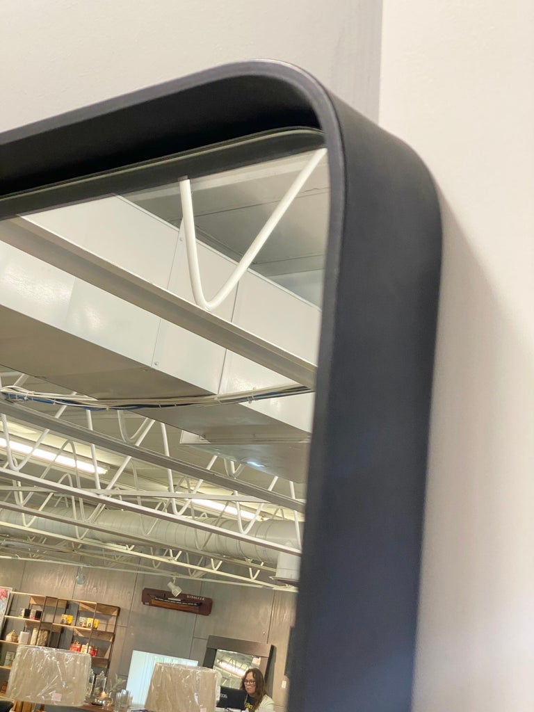 Black Metal Framed Mirror "BE" For Sale at 1stDibs