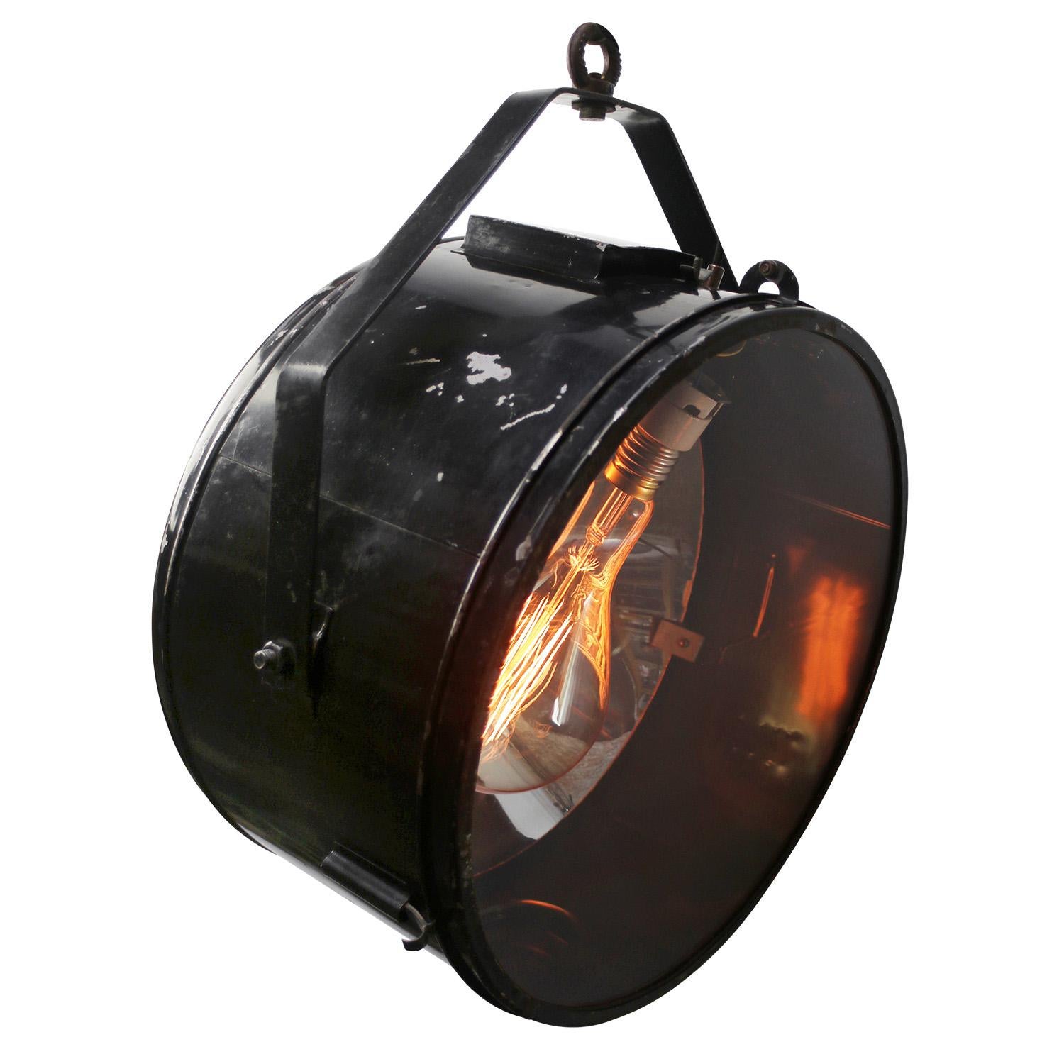 Iron Black Metal Industrial Mirror Glass Spotlight Pendant Lamps For Sale