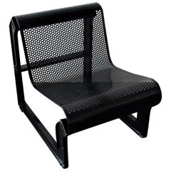 Retro Black Metal 'Lagos' Chair by Nel Verschuuren for Artifort, The Netherlands, 1983