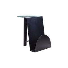 Tavolino in metallo nero del Mid Century Post Modern Perfect MCM