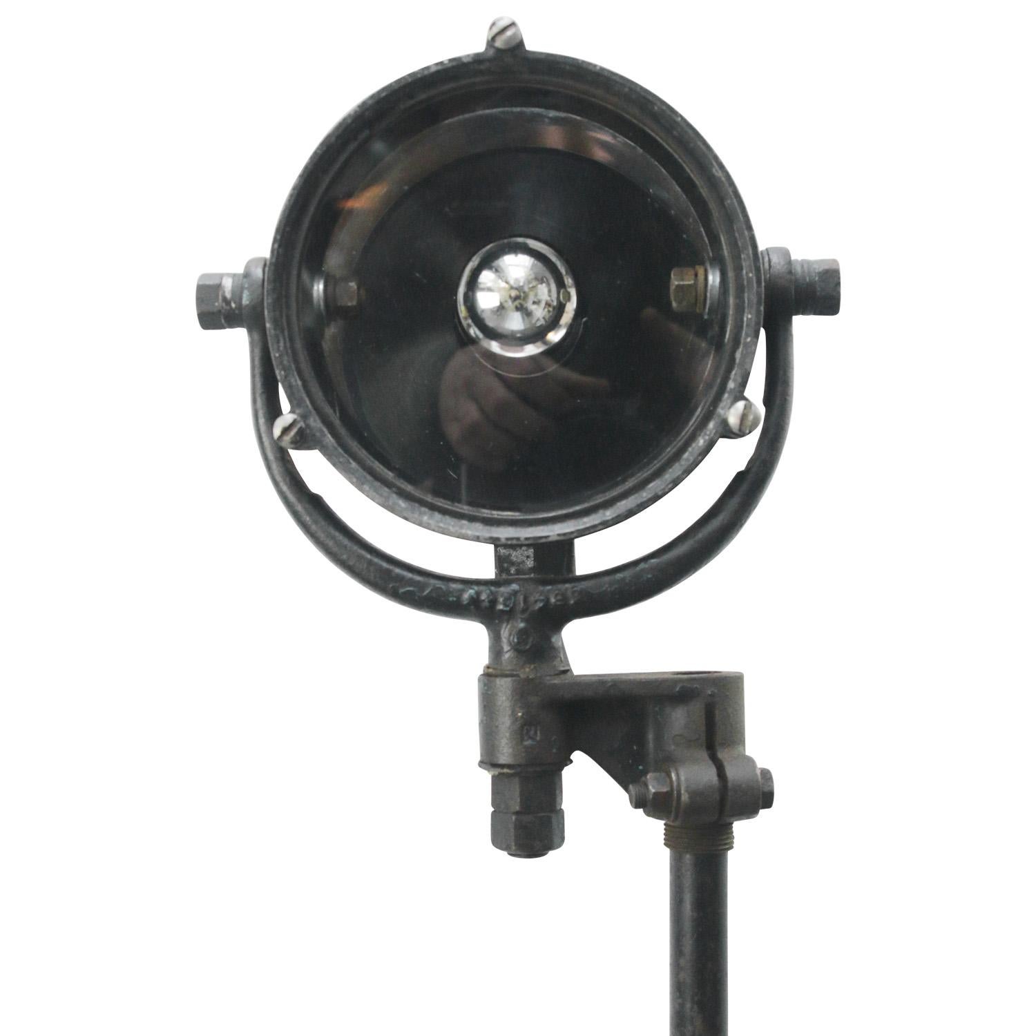 Schwarz Metall Marine Lampe Morse Code Signal Lampe (Industriell) im Angebot