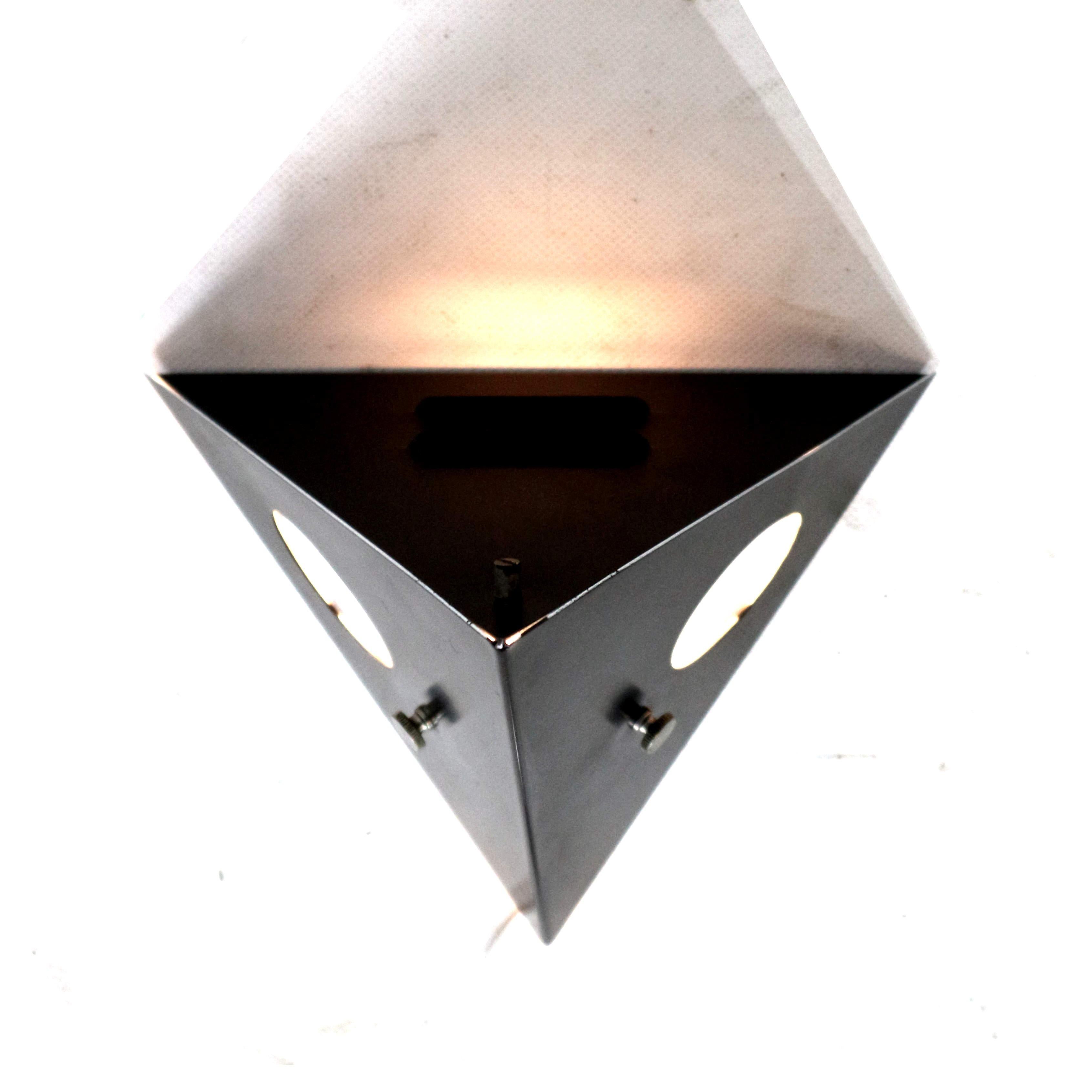 Olandese Lampada da parete 'Night Owl' in metallo nero per RAAK, Paesi Bassi, anni '60 in vendita