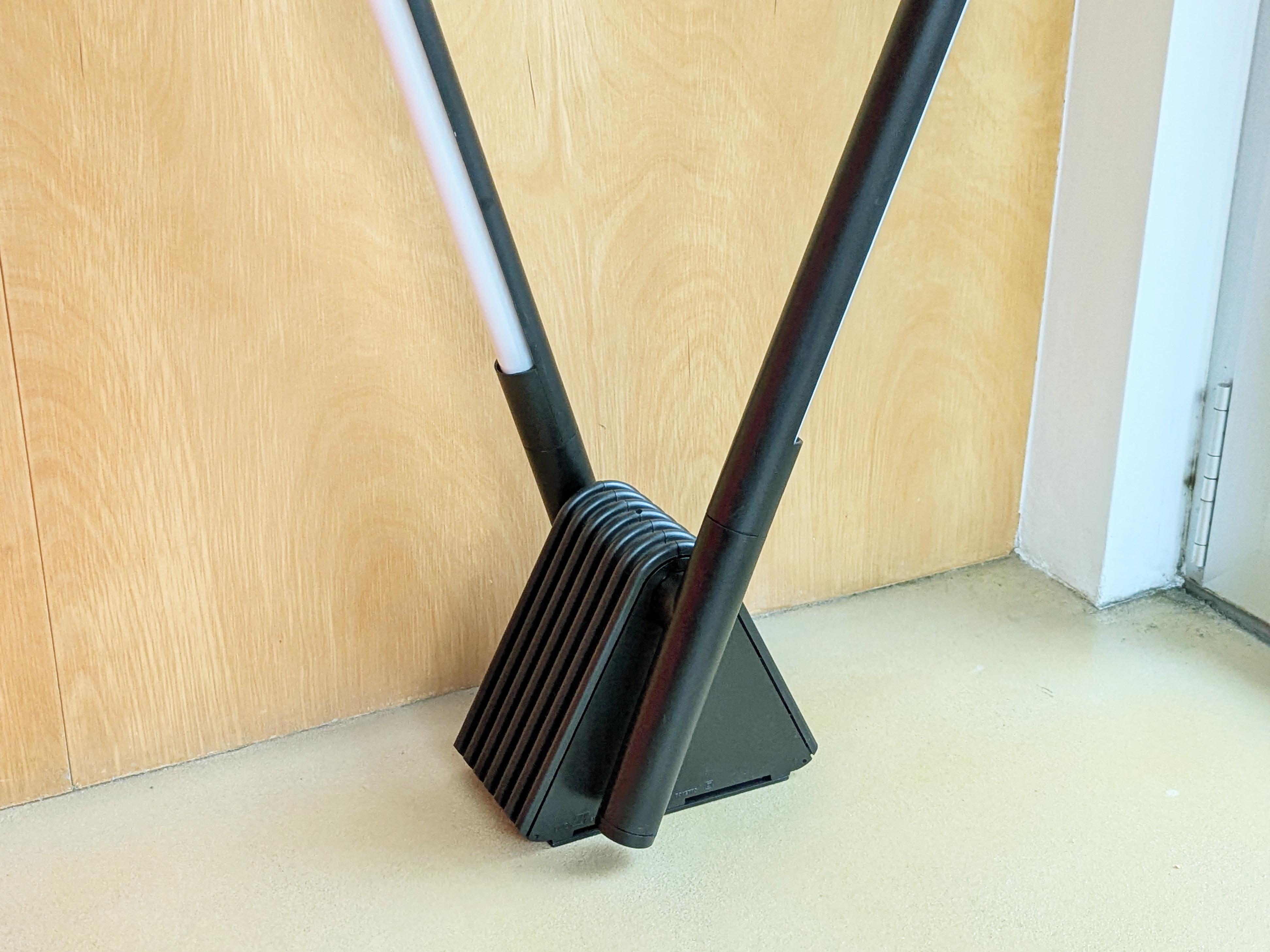 Metal negro y plástico Años 80  Lámpara de techo Sistema Flu de R. Bonetto para Luci en venta 4