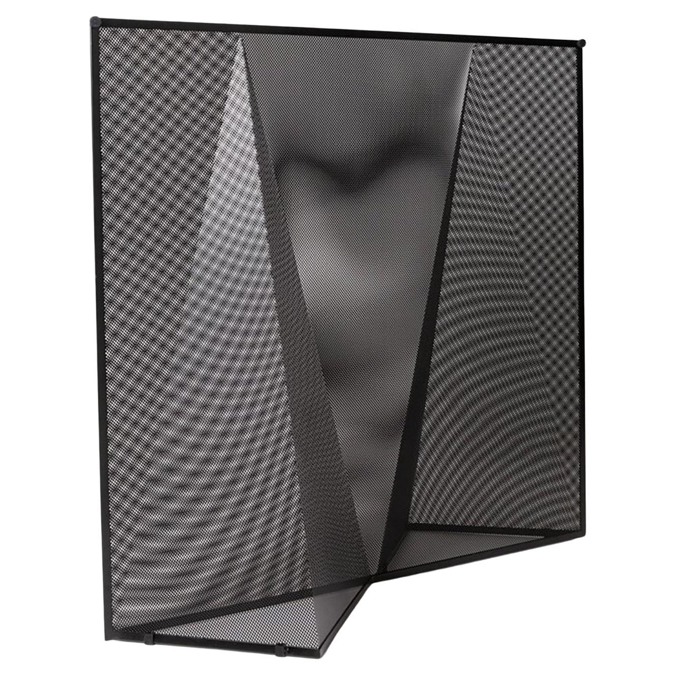 Black Metal Screen 'Nillarosa' by Mario Botta for Alias For Sale