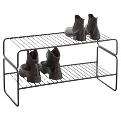 Black Metal Shoe Racks by Cuero Design