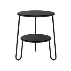 Black Metal Stained Oak Anatole Side Table by HARTO