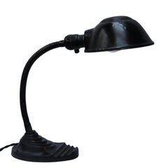 Black Metal Vintage Industrial Cast Iron Table Desk Light
