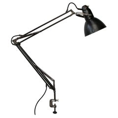 Black Metal Vintage Industrial Spring Work Desk Light