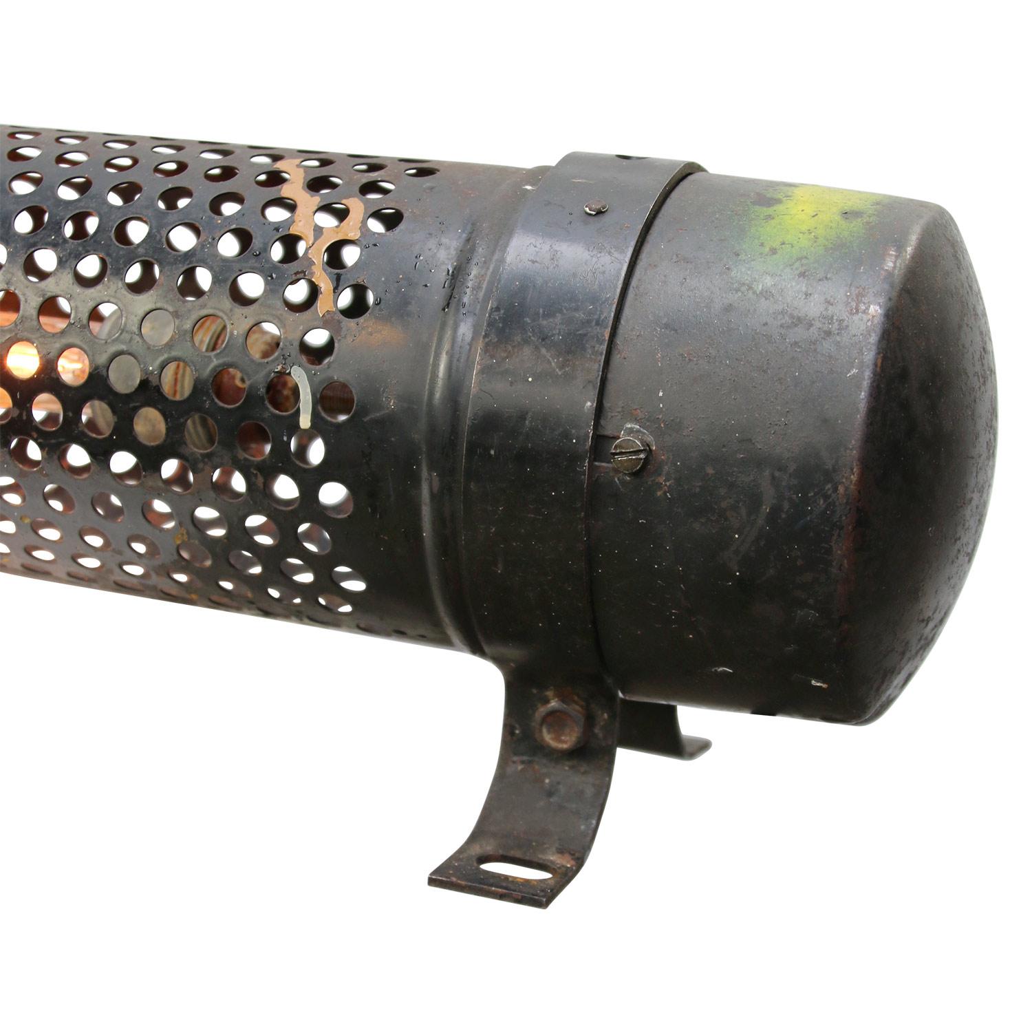Black Metal Vintage Industrial Wall Light Scone In Good Condition In Amsterdam, NL