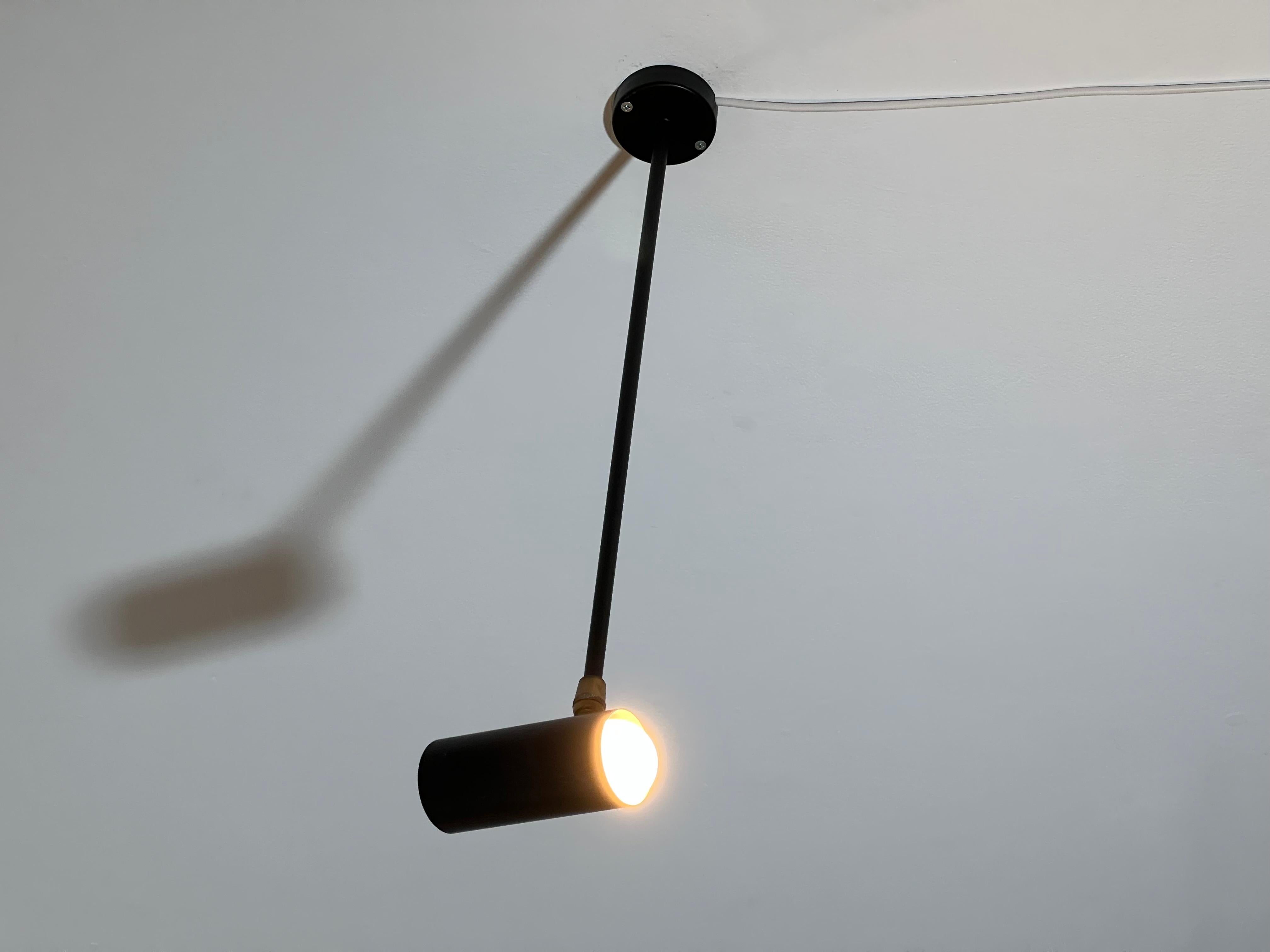Black Metal Wall Lamp from the 1950s For Sale 5