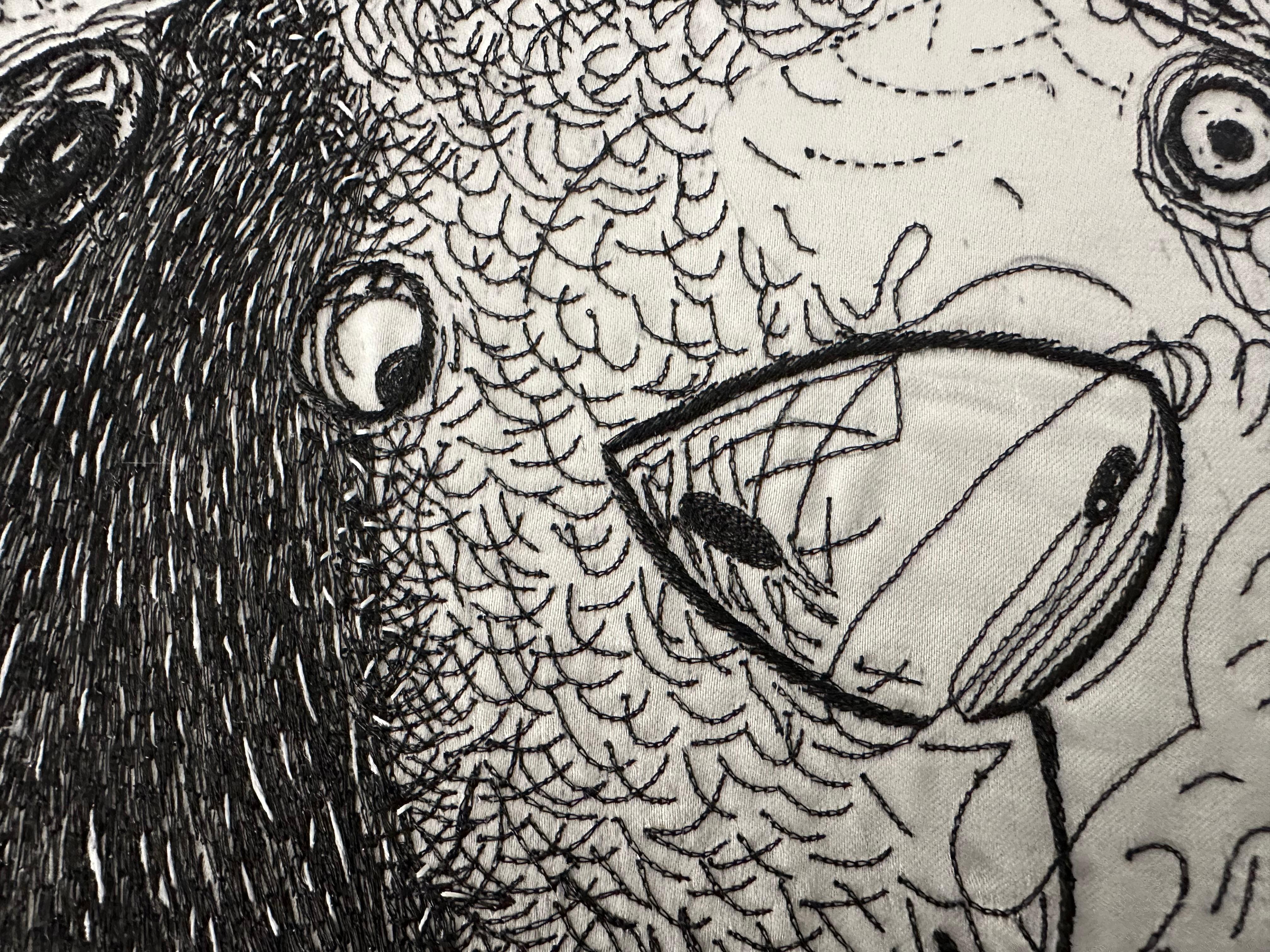 Hilos Metálicos Negros, Bordados, Tapiz para Habitación de Bebé, En Stock en venta 8