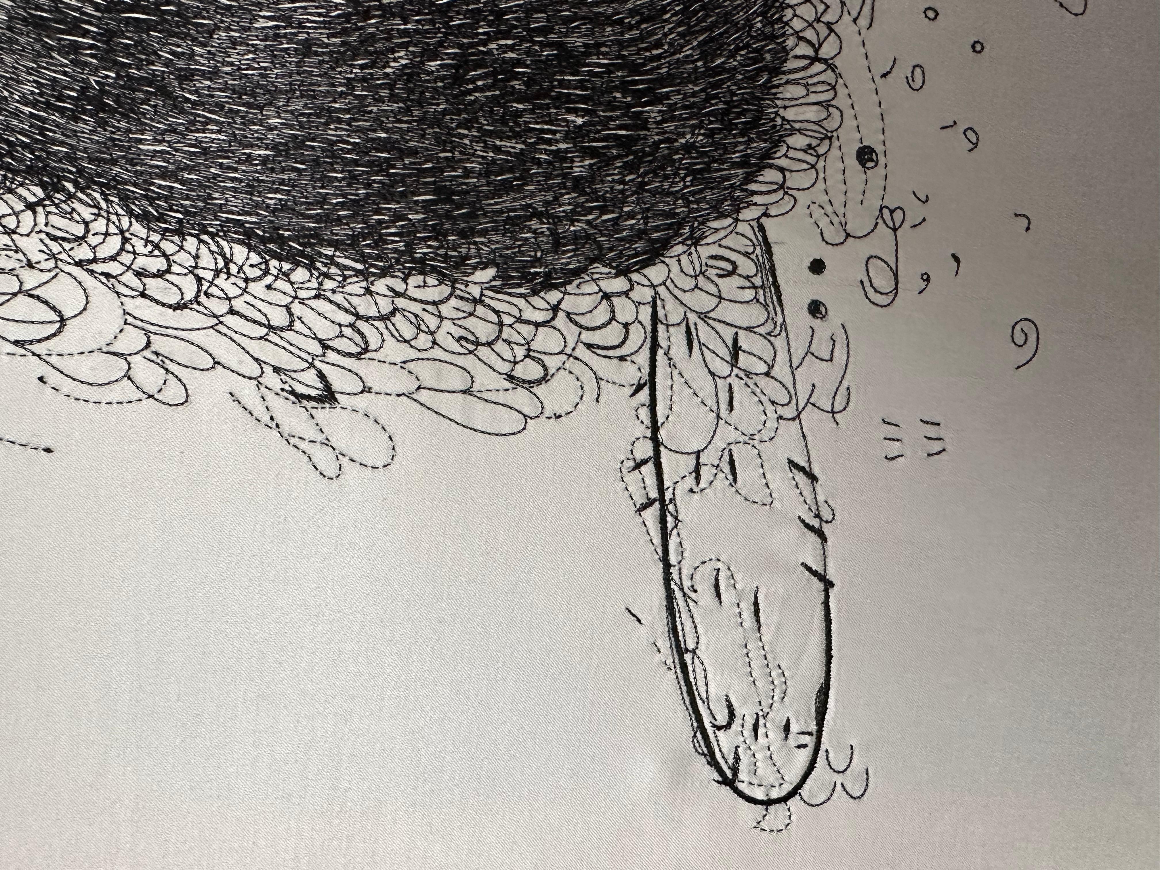 Hilos Metálicos Negros, Bordados, Tapiz para Habitación de Bebé, En Stock en Nuevo estado para la venta en Hong Kong, HK