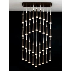 Black Meteoriti di Metallo Chandelier, Aluminum, Acrylic, LCS 006 by JAGO