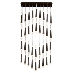 Black Meteoriti di Metallo Chandelier, Aluminum, Acrylic, LCS 006 by JAGO