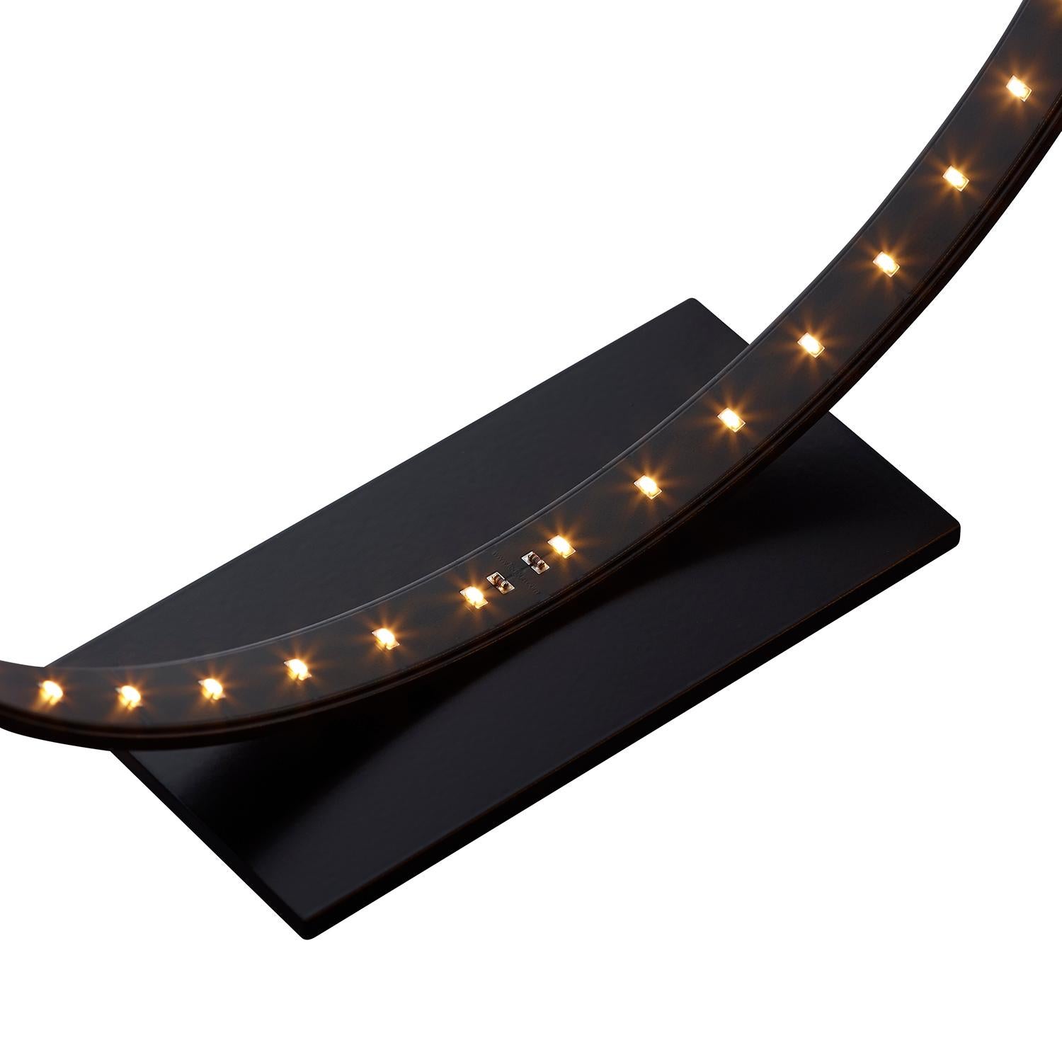 French Black Micro Table Lamp by Le Deun Luminaires For Sale