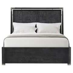 Letto nero in stile Mid Century - Regina