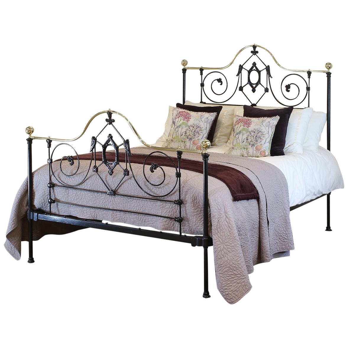 Black Mid Victorian Antique Bed MK210