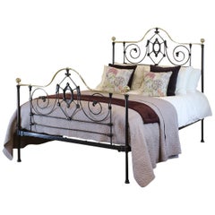 Black Mid Victorian Antique Bed MK210