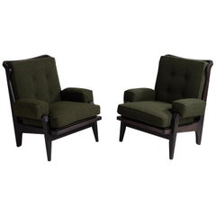 Black Midcentury Armchairs