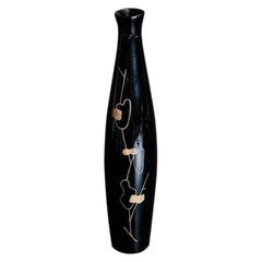 Black Midcentury Vase