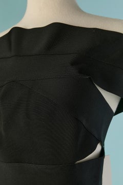 Black mini dress with cut-work ALEXANDRE VAUTHIER