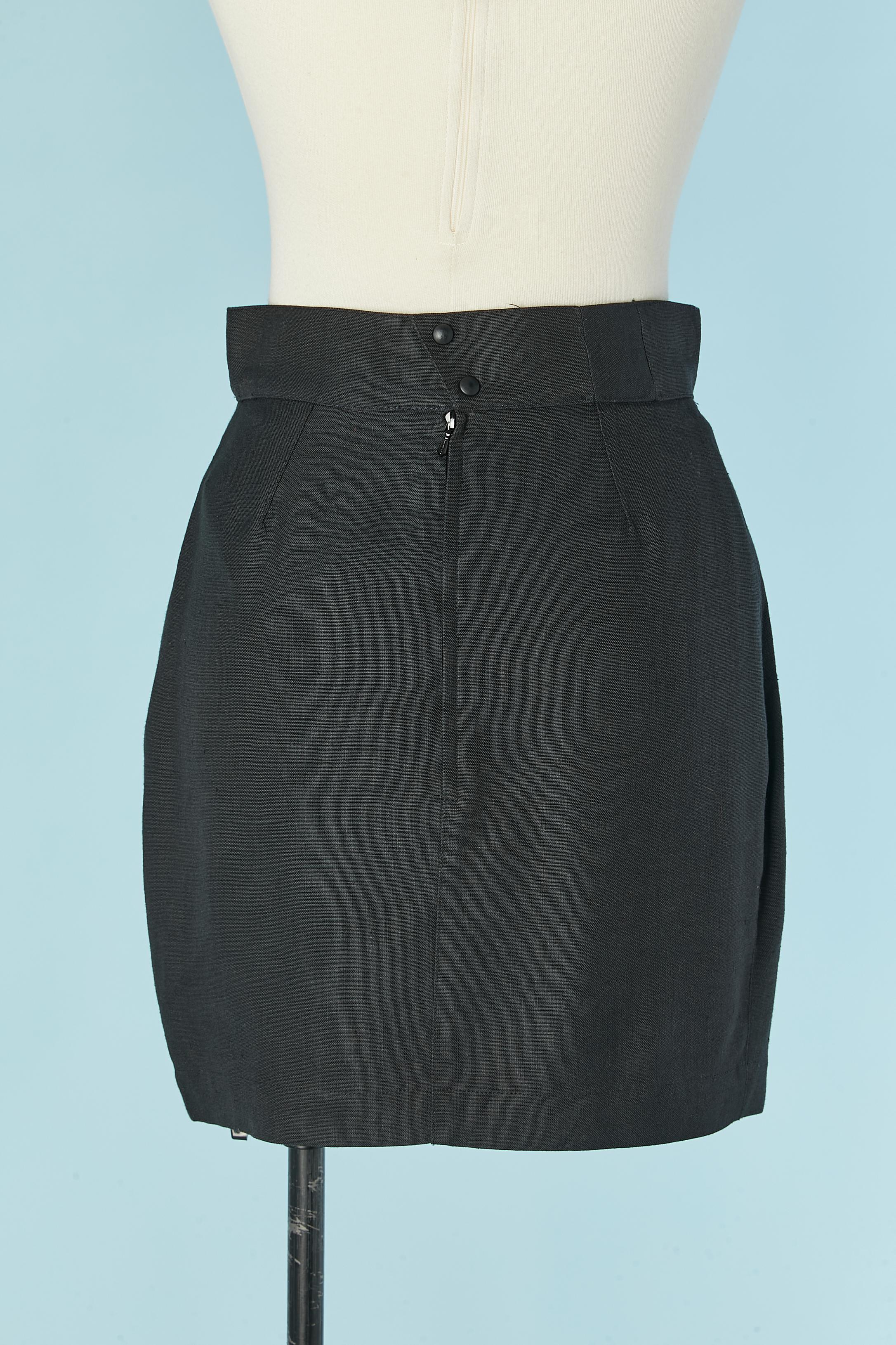 Women's Black mini skirt THIERRY MUGLER For Sale