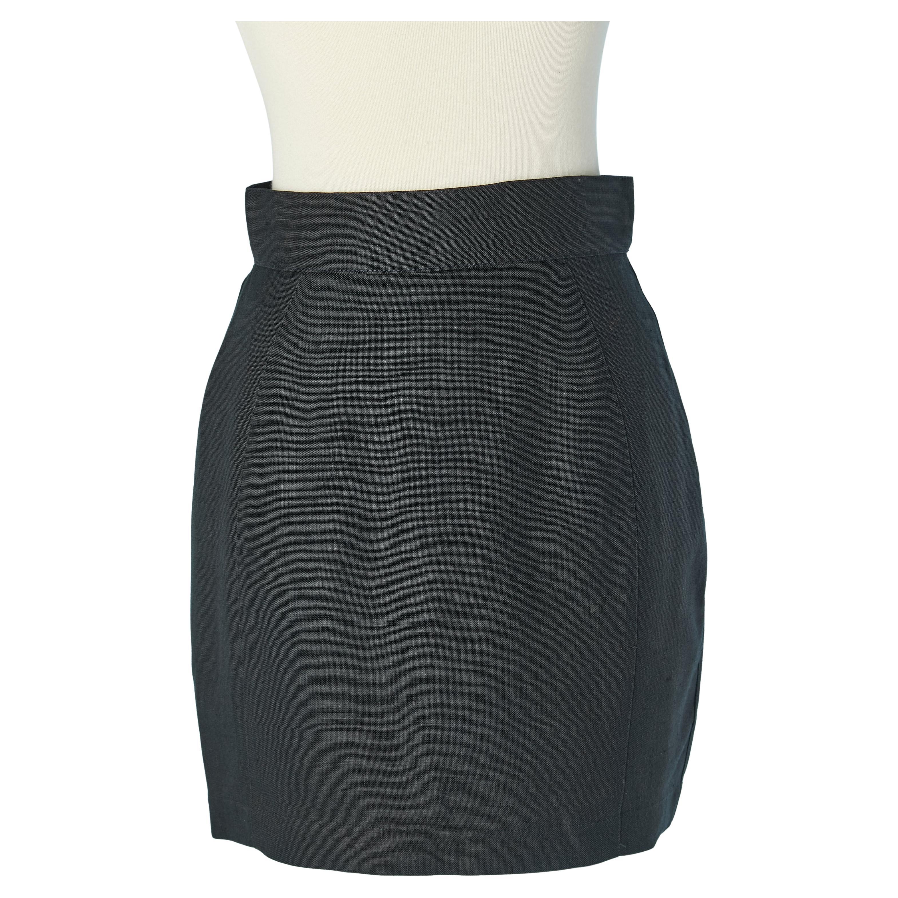 Black mini skirt THIERRY MUGLER For Sale