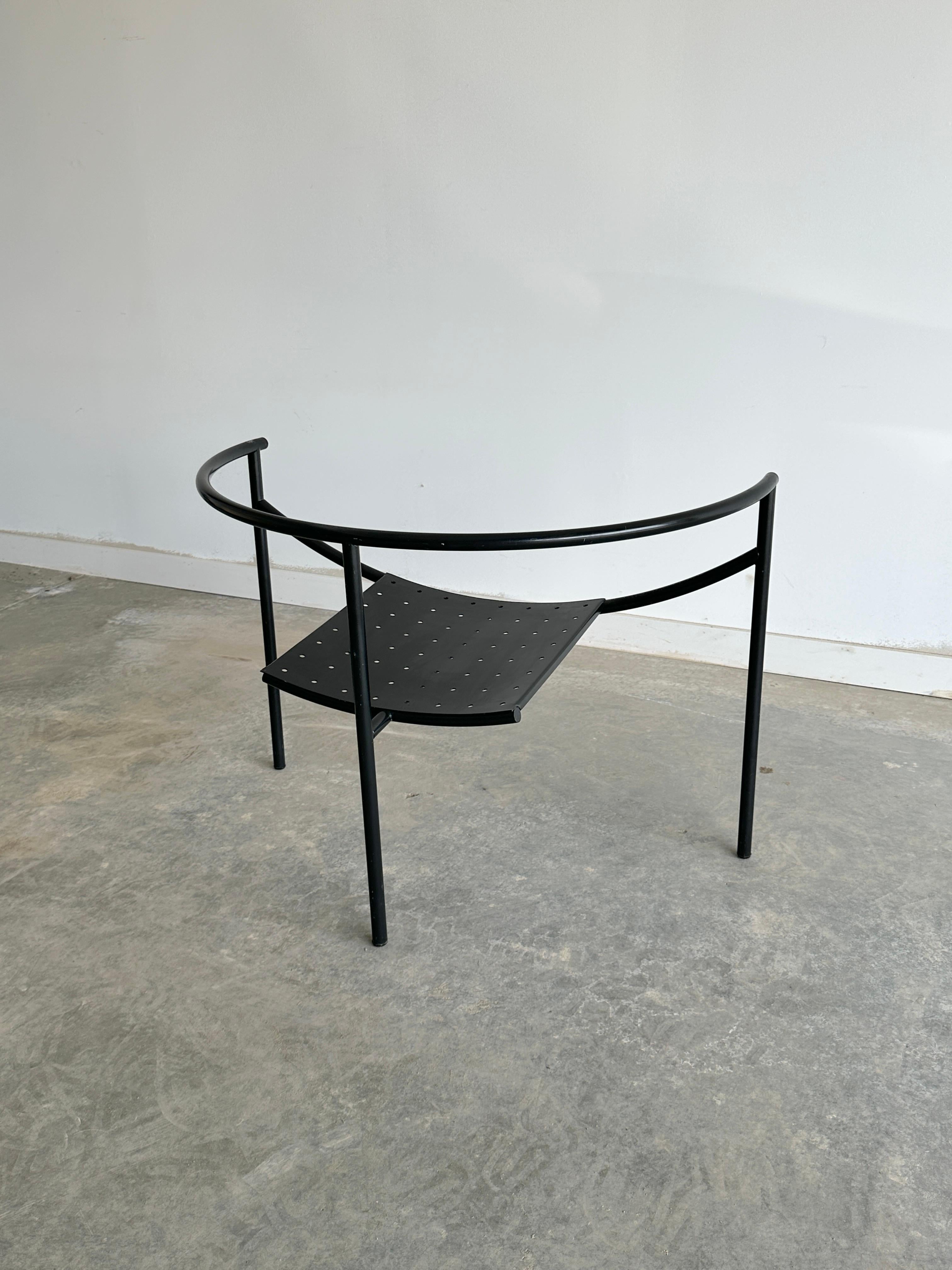 Postmoderne Chaise Doctor Sonderbar noire minimale de Philippe Stark pour XO en vente