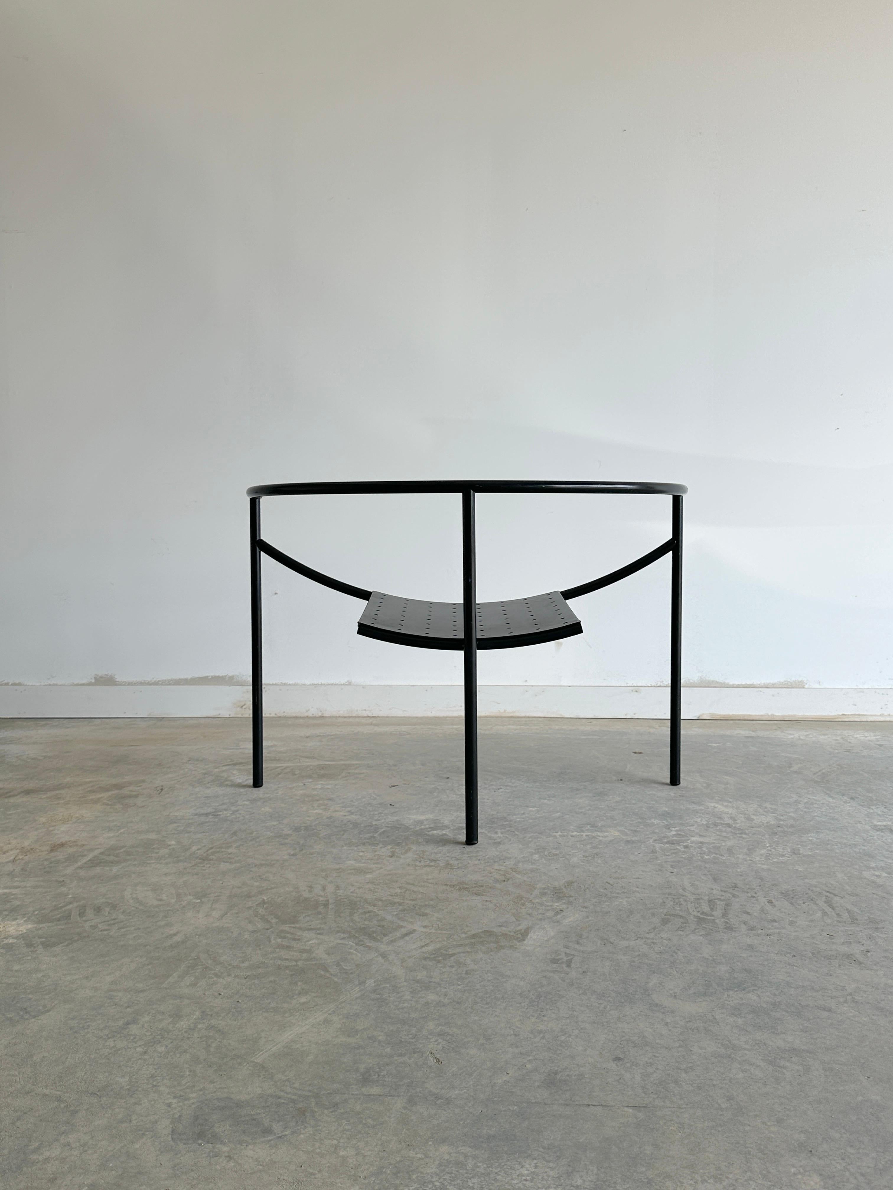 Powder-Coated Black minimal Doctor Sonderbar chair by Philippe Stark for XO For Sale