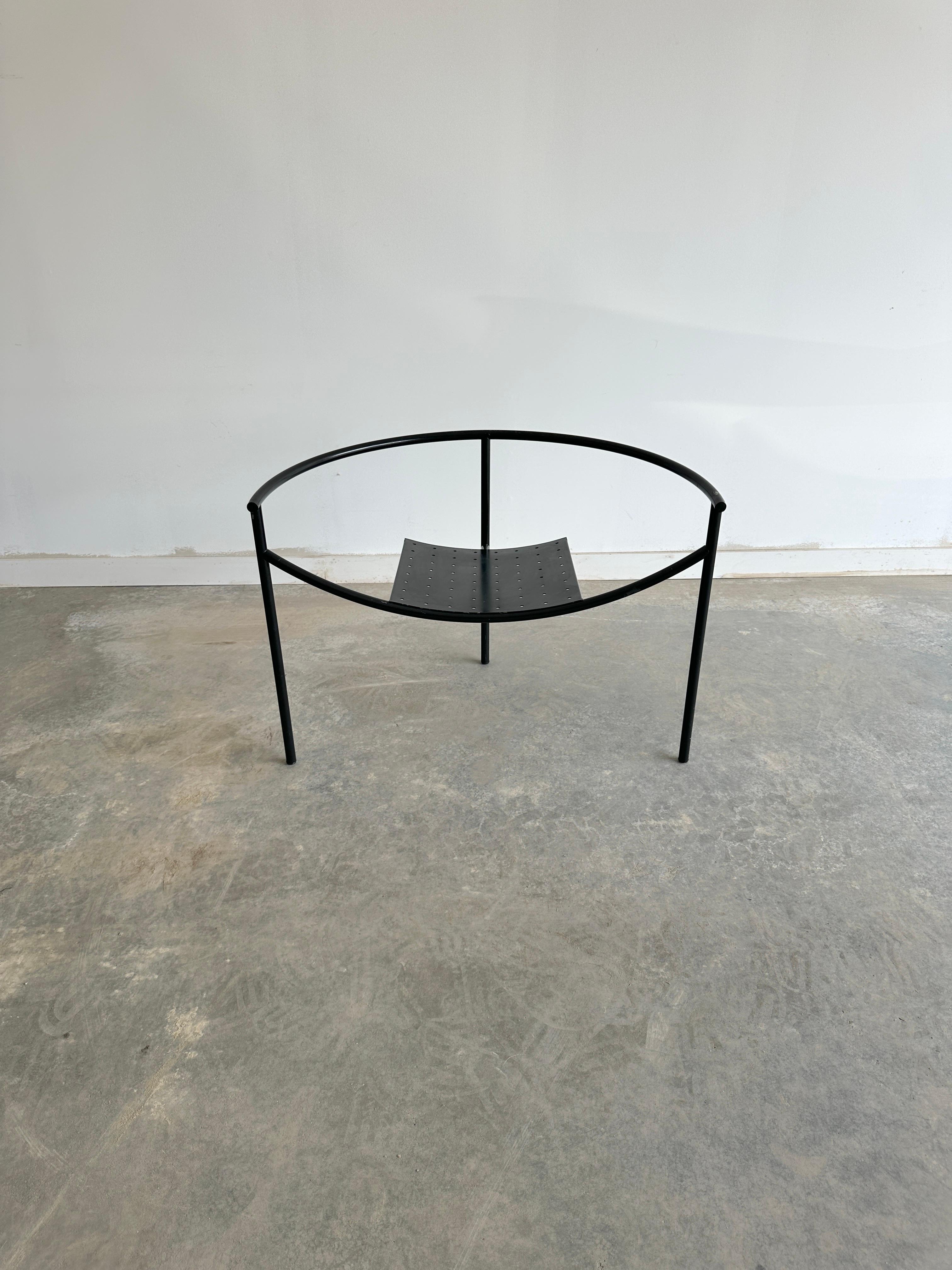 Powder-Coated Black minimal Doctor Sonderbar chair by Philippe Stark for XO For Sale