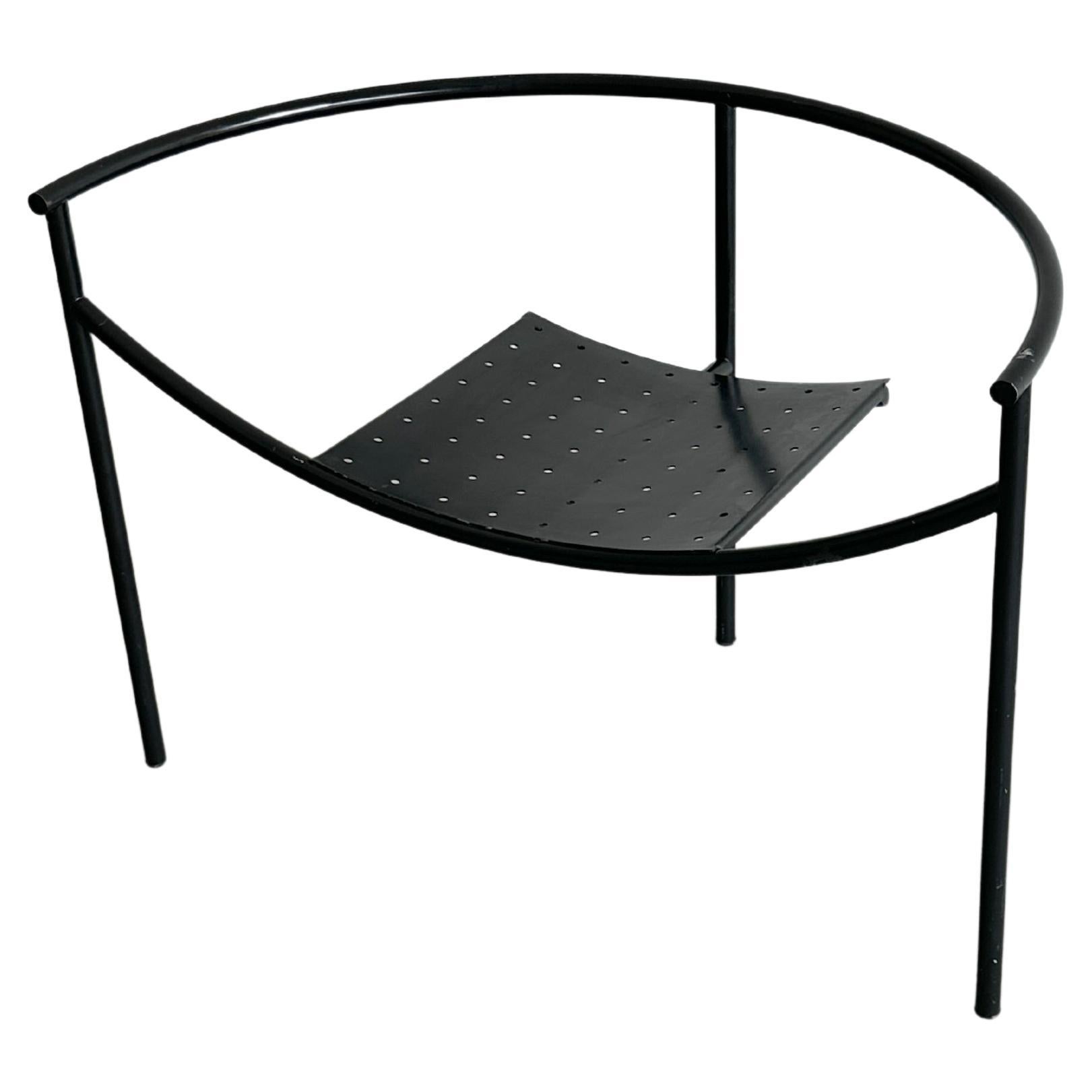 Black minimal Doctor Sonderbar chair by Philippe Stark for XO For Sale