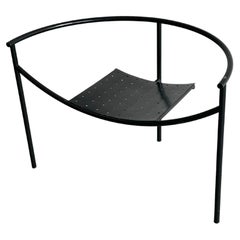 Vintage Black minimal Doctor Sonderbar chair by Philippe Stark for XO