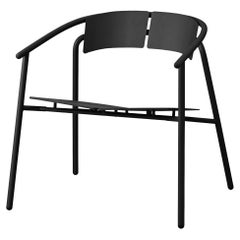 Fauteuil de salon minimaliste noir
