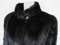 Black Mink Fur Coat