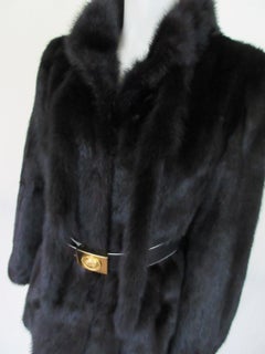 Black Mink Fur Jacket