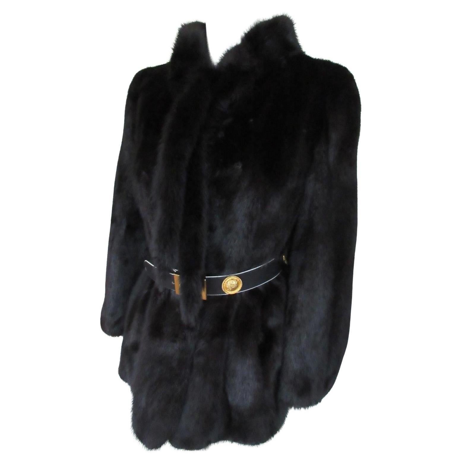 Black Mink Fur Jacket