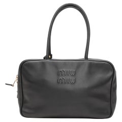 Borsa a spalla nera Miu Miu Beau