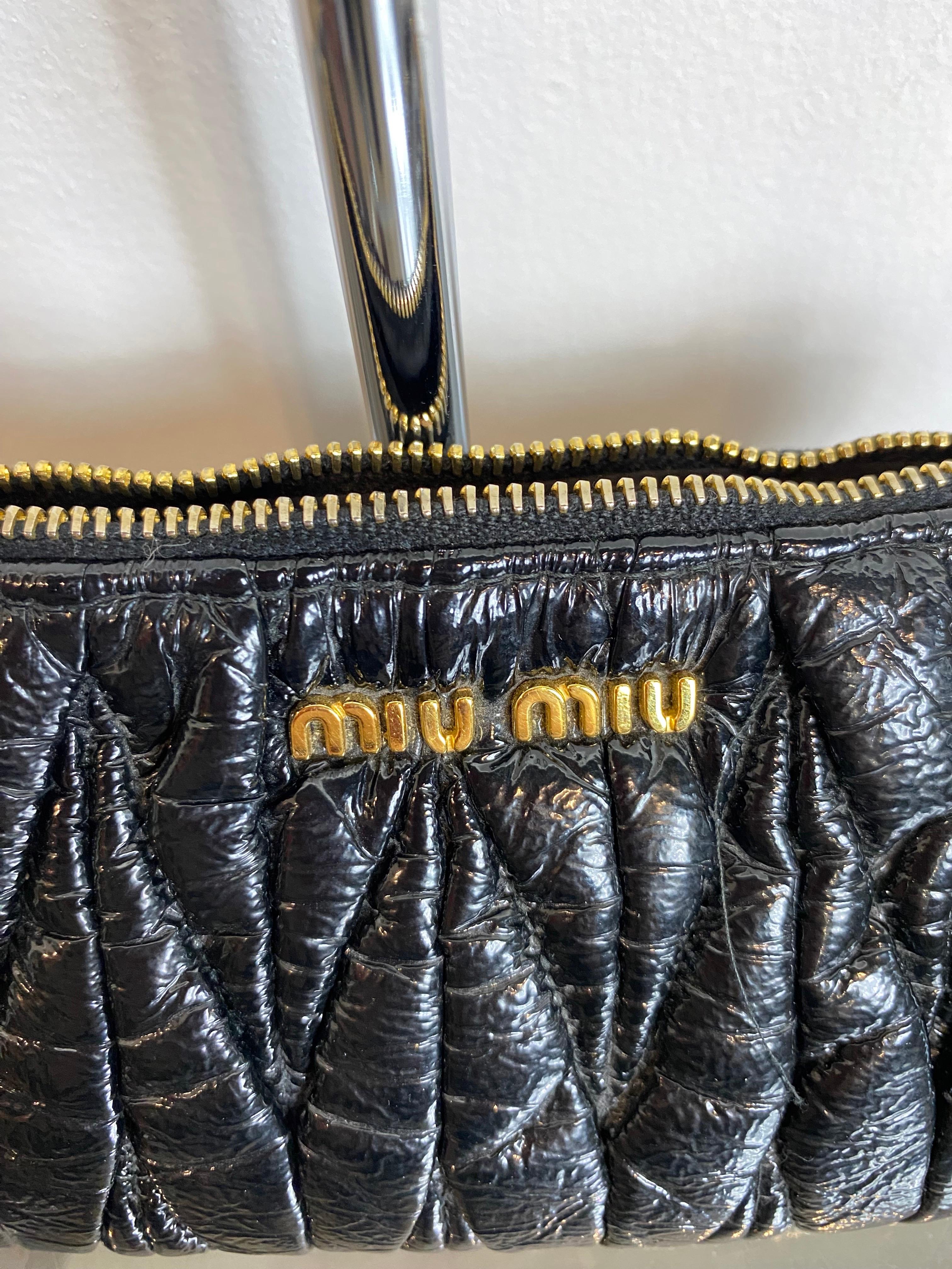Black Miu Miu mini clutch bag 3
